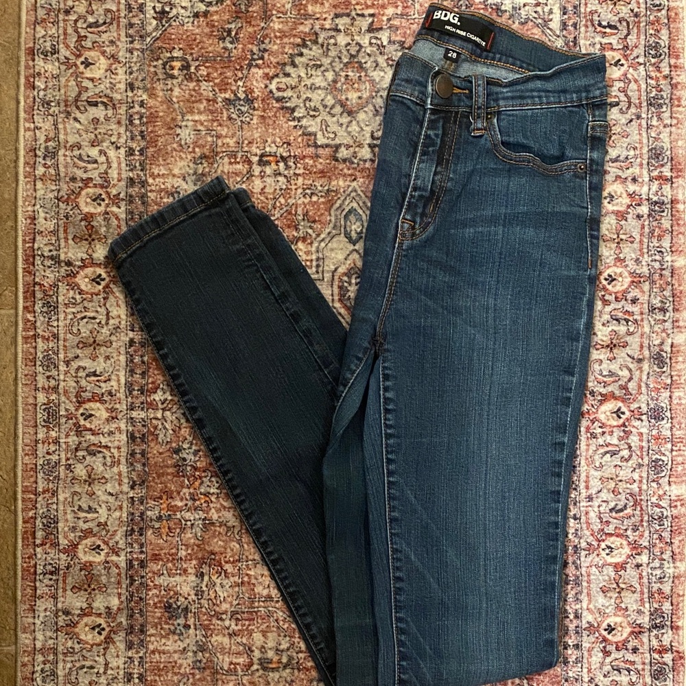 BDG High Rise Cigarette Skinny Jeans
